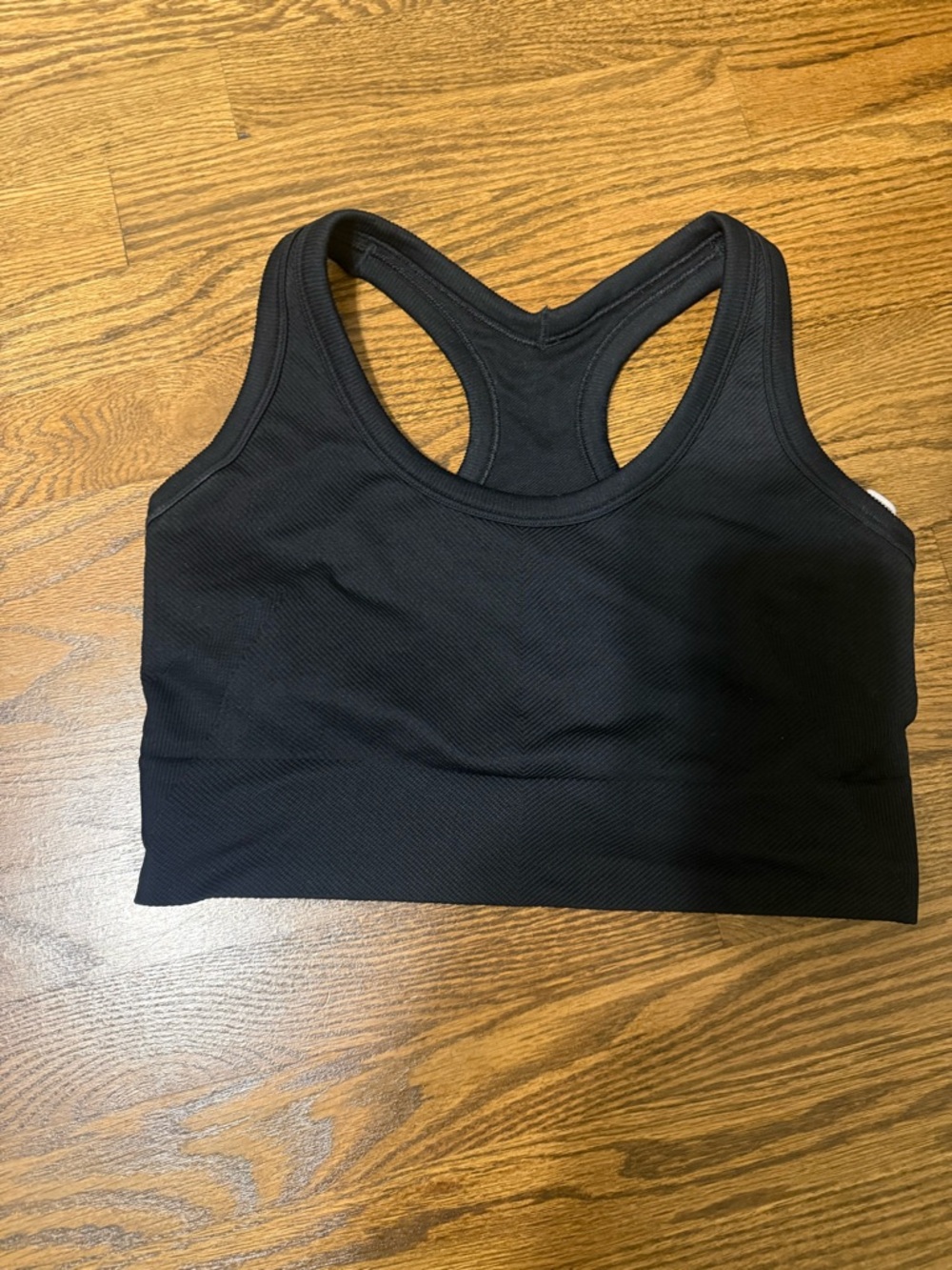 Spanx Seamless Black Racerback Sports Bra